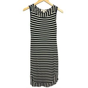 Monteau Black and White Bodycon Midi Dress